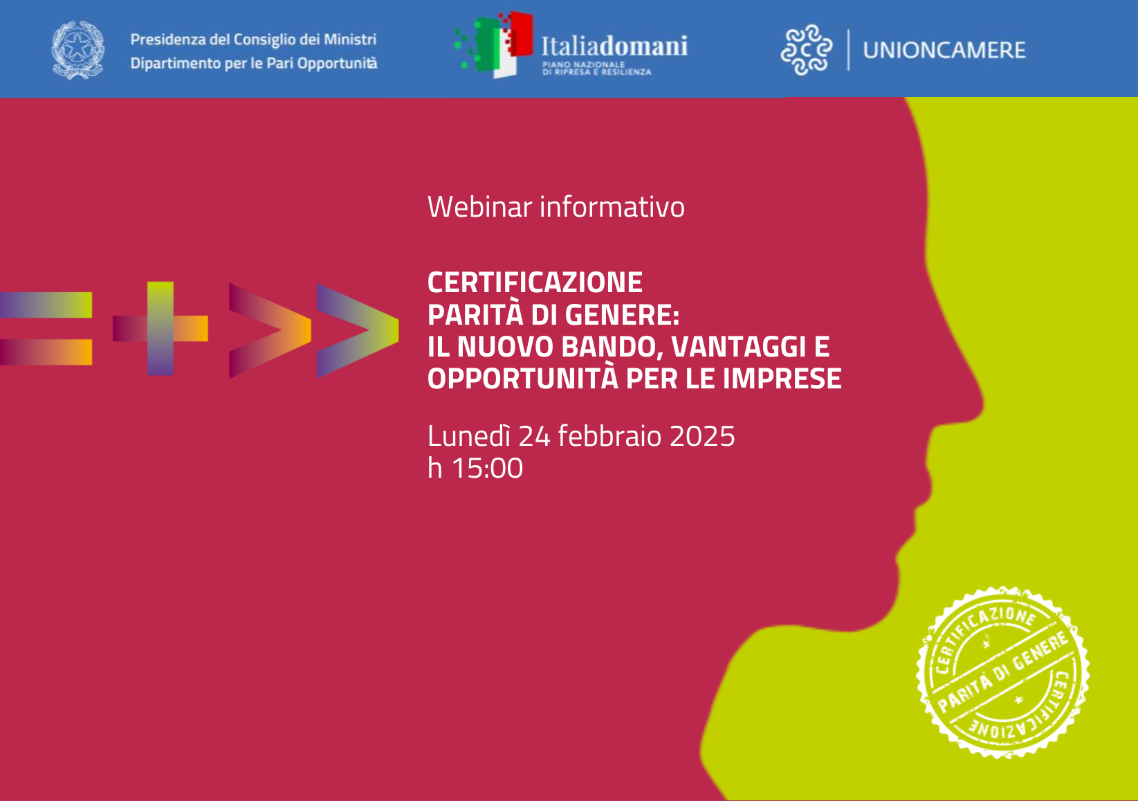 CERTIFICAZIONE PARITÀ DI GENERE
