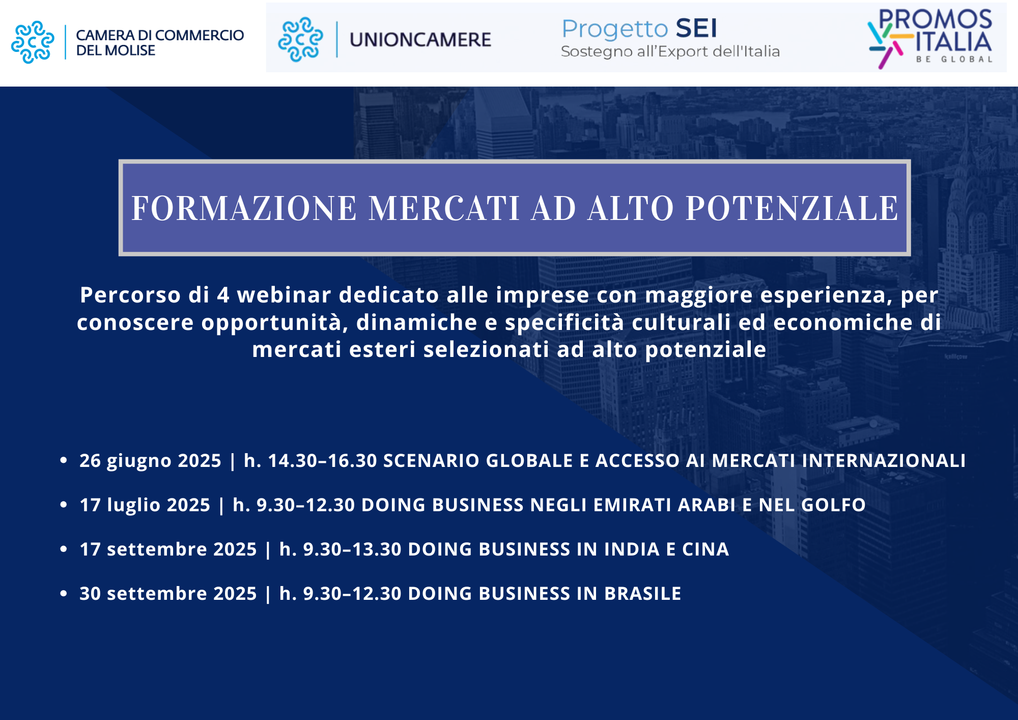 FORMAZIONE MERCATI ALTO POTENZIALE