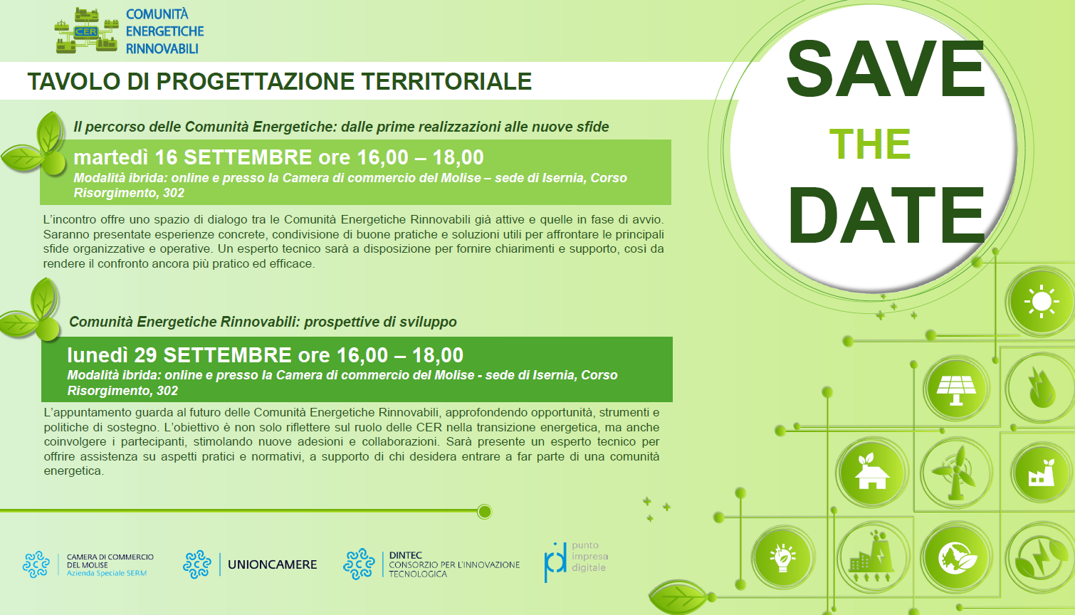 Tavolo progettazione CER