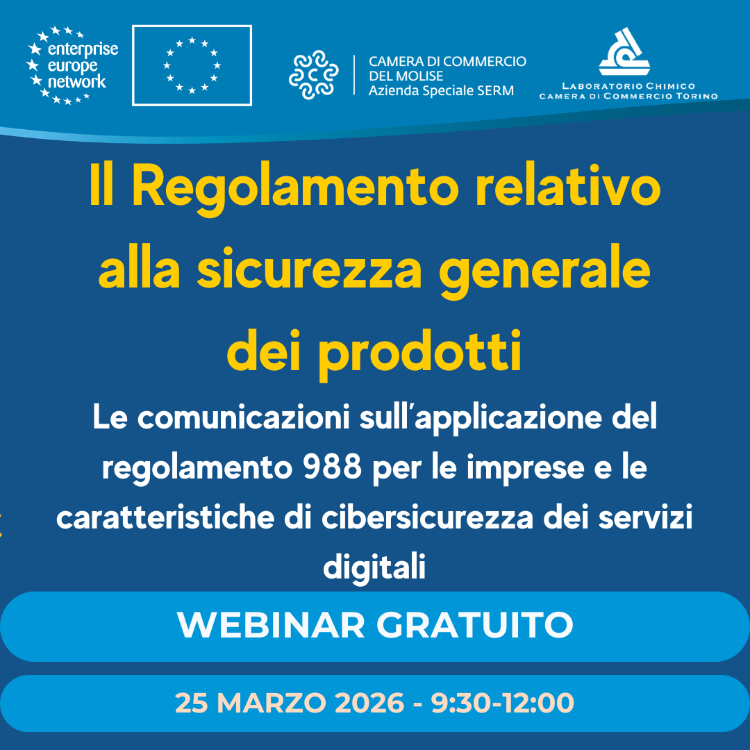 Webinar regolamento relativo alla sicurezza generale dei prodotti